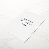 Leere Hochzeitsvorlagen | Elegant Anpassbar  Folieneinladung (Gedreht)