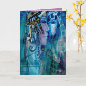 Leere (innen pink) kosmische Markierung von Schlüs Karte (Gelbe Blume)