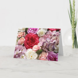 Leere Innenseite Hübsche Blütenelegante geklappt