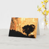 Leere Innenseite, Solitärbaum Karte (Gelbe Blume)