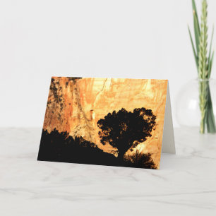 Leere Innenseite, Solitärbaum Karte