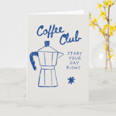 Leere Kaffeekarte Karte (Gelbe Blume)