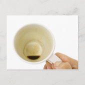 Leere Kaffeetasse Postkarte (Vorderseite)