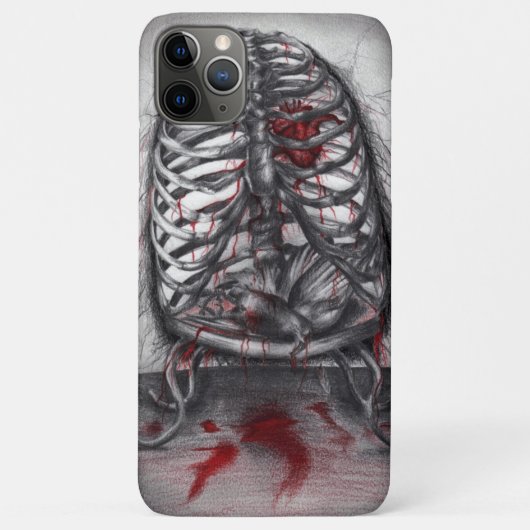 Leere Käfig Anatomie Gothic Horror Rib Käfigkunst Case-Mate iPhone Hülle (Rückseite)