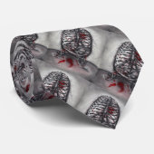 Leere Käfig Anatomie Rippen Herz Surrealismus Horr Krawatte (Gerollt)