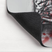 Leere Käfig Anatomisches Herz Horror Surreale Kuns Mousepad (Ecke)