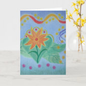 LEERE KARTE (Gelbe Blume)