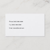 Leere Karte, damit Sie besonders anfertigen Visitenkarte (Rückseite)