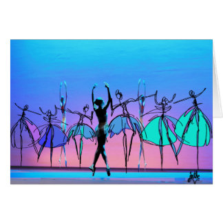 Leere Karte der Ballerina