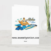 leere Karte der Snorkel Sweetyzwiebel (Rückseite)