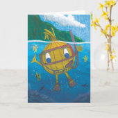 leere Karte der Snorkel Sweetyzwiebel (Gelbe Blume)