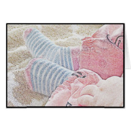 Leere Karte des Babys