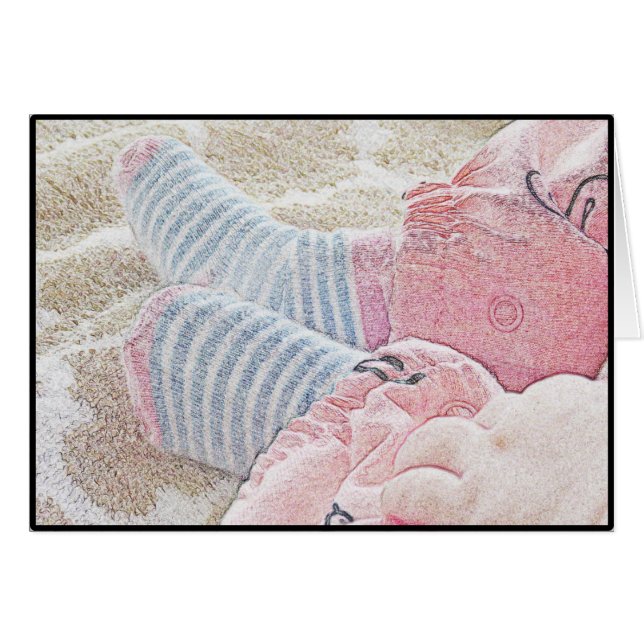 Leere Karte des Babys (Vorderseite (Horizontal))