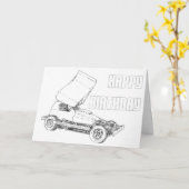 Leere Karte des Geburtstags-F1 (Gelbe Blume)