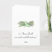 Leere Karte des Maiglöckchens (Rückseite)