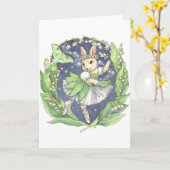 Leere Karte des Maiglöckchens (Gelbe Blume)