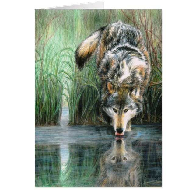 Leere Karte des Wolfs (Vorne)