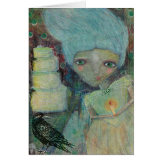 Leere Karte Fräulein-Haversham