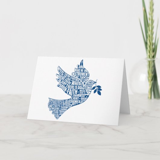 Leere Karte: Instrumente des Friedens (St Francis) Karte (Vorderseite)