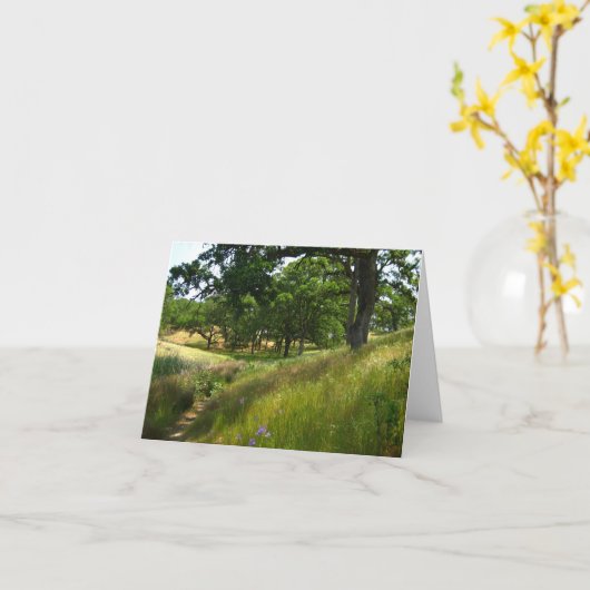 Leere Karte, landschaftlich Karte (Gelbe Blume)