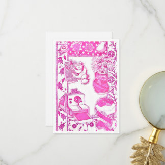 Leere Karte Magenta