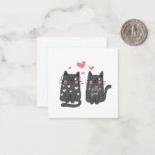 Leere Karte mit Katzen (Vorderseite/Rückseite Beispiel)