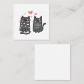 Leere Karte mit Katzen (Vorne/Hinten)