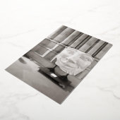 Leere Karte mit schwarz-weißem Gesicht (Gedreht)