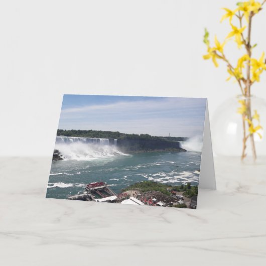 Leere Karte Niagara Falls (Gelbe Blume)