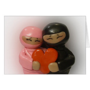 Leere Karte Ninja Paare
