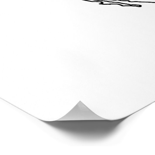 Leere Karte Nordamerikas Poster (Ecke)