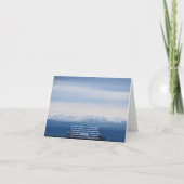 Leere Karte, Regenbogen Dankeskarte (Rückseite)