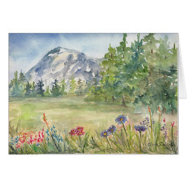 Leere Karte Snowy Monuntain