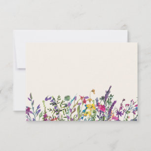 Leere Karte Wasserfarbe Floral