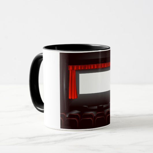 Leere Kino-Tasse Tasse (Vorderseite Links)