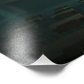 Leere Klasse mit Projektor Glow - Dreamcore Fotodruck (Ecke)