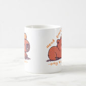 Leere Kopf Kapybara Kaffeetasse (Mittel)
