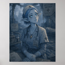 Leere / Krankenschwester / Feldlazarett Poster