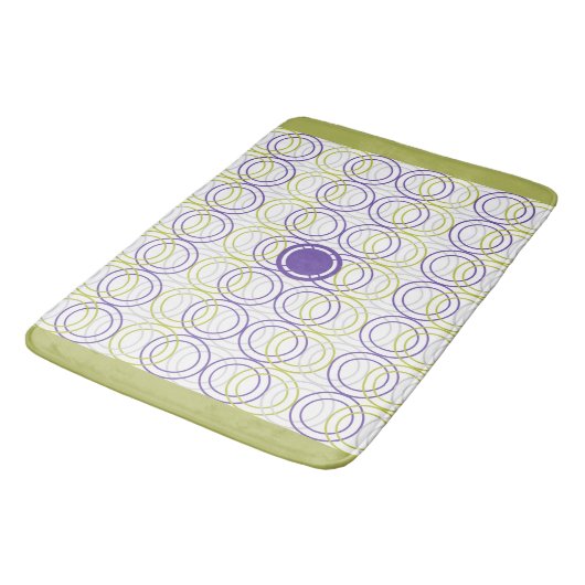 Leere Kreise Badematte (Schrägansicht)