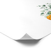 Leere Kürbispflanzen für den eigenen Fall Poster (Ecke)