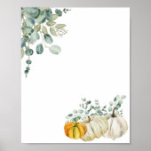 Leere Kürbispflanzen für den eigenen Fall Poster (Vorne)