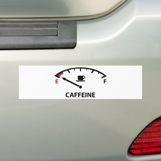 Leere läuft: Koffein Autoaufkleber (Auf Auto)