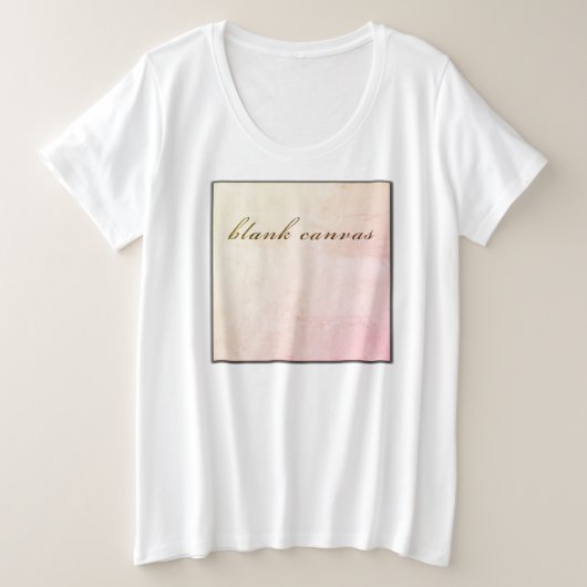leere Leinwand Große Größe T-Shirt (Design vorne)