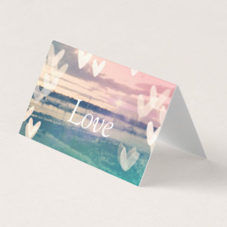 Leere "Liebe"-Grußkarten