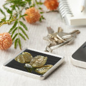 Leere Lily Seed Pods Koordinaten von Elementen Schlüsselanhänger (Seite)