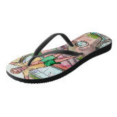 Leere Lose und alte rostige Autos - drehen Sie Badesandalen (Schrägansicht)