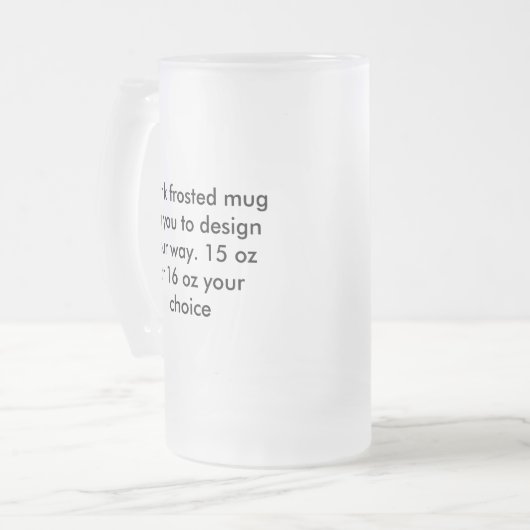 Leere mattierte Tasse (Vorderseite Links)