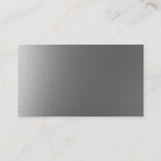 Leere Metallentwurfs-Visitenkarte Visitenkarte (Vorderseite)