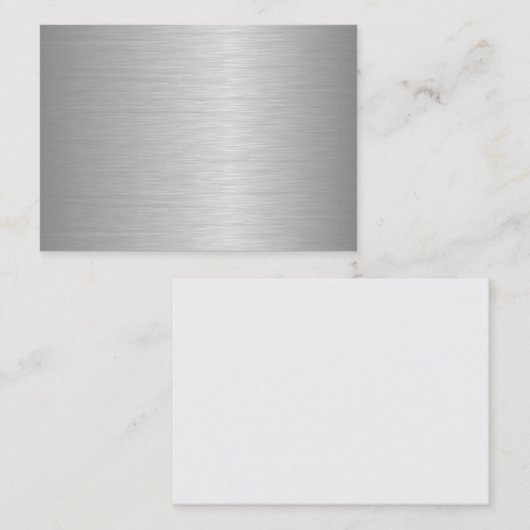 Leere metallische schauende Visitenkarten Visitenkarte (Vorne/Hinten)