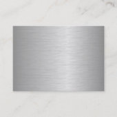 Leere metallische schauende Visitenkarten Visitenkarte (Vorderseite)